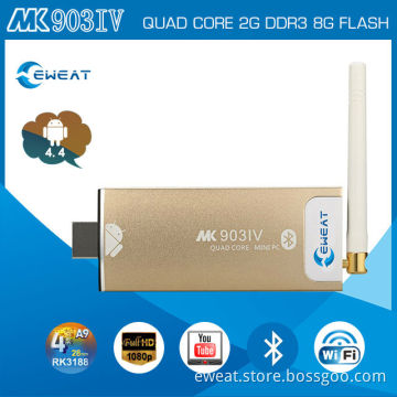 Android 4.4.2 2MP camera RK3188 A9 miracast mini pc quad core smart google android 4.4 tv box